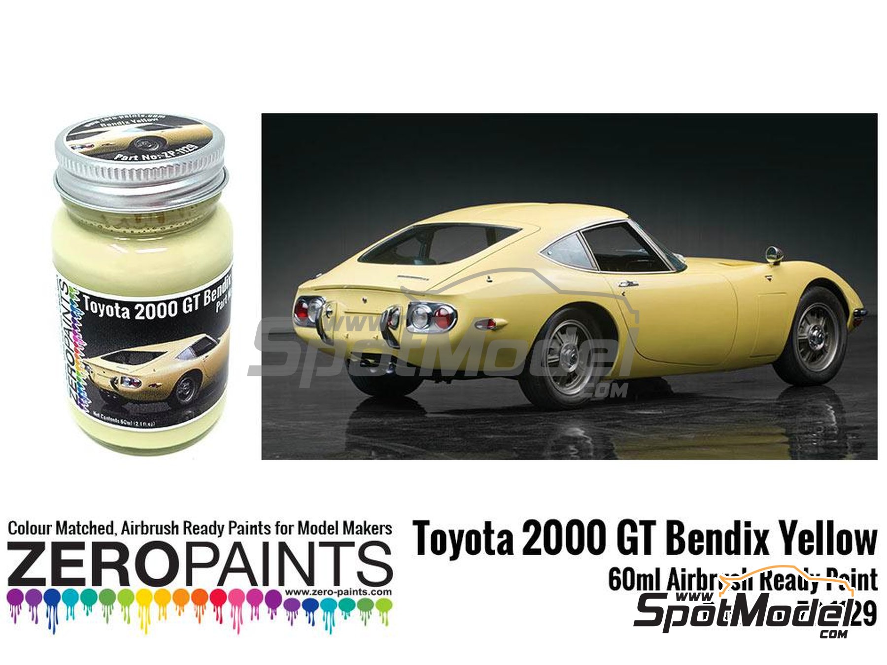 Zero Paints ZP-1129-BENDIX: Paint for airbrush Toyota 2000GT